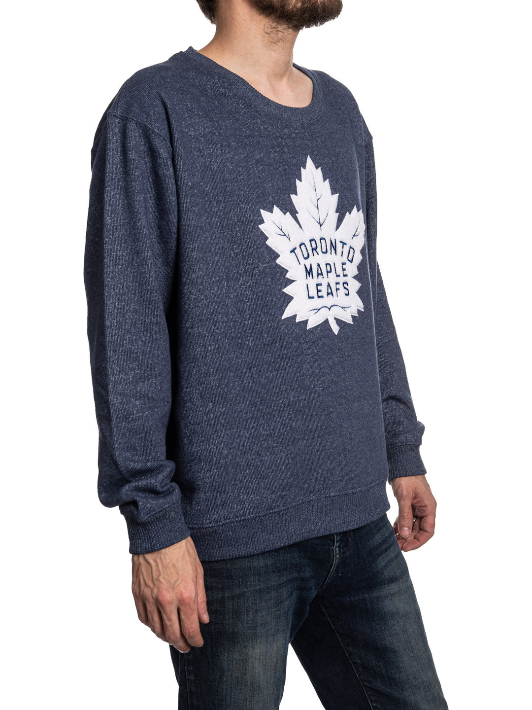 Toronto Maple Leafs NHL Unisex Cabin Crew Neck Sweater with Chenille logo