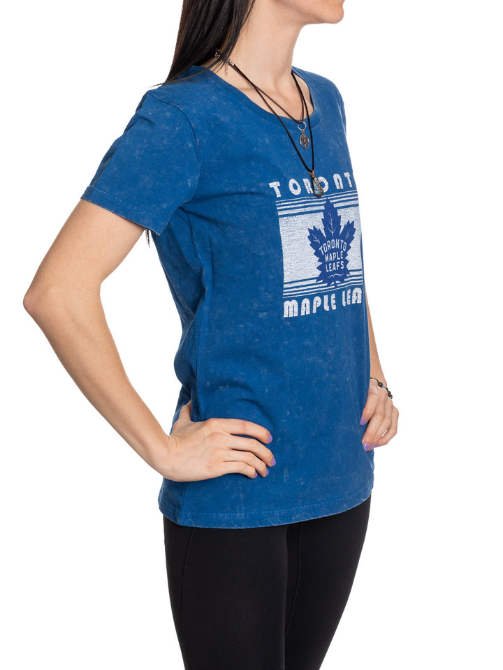 Toronto Maple Leafs Women's Acid Wash T-Shirt