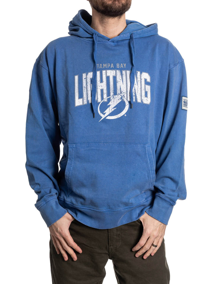 Official NHL licensed Tampa Bay Lightning Unisex Acid Wash Hoodie
