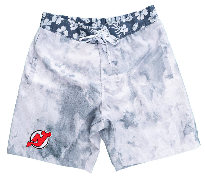 New Jersey Devils Grey Watercolour Boardshorts for Men