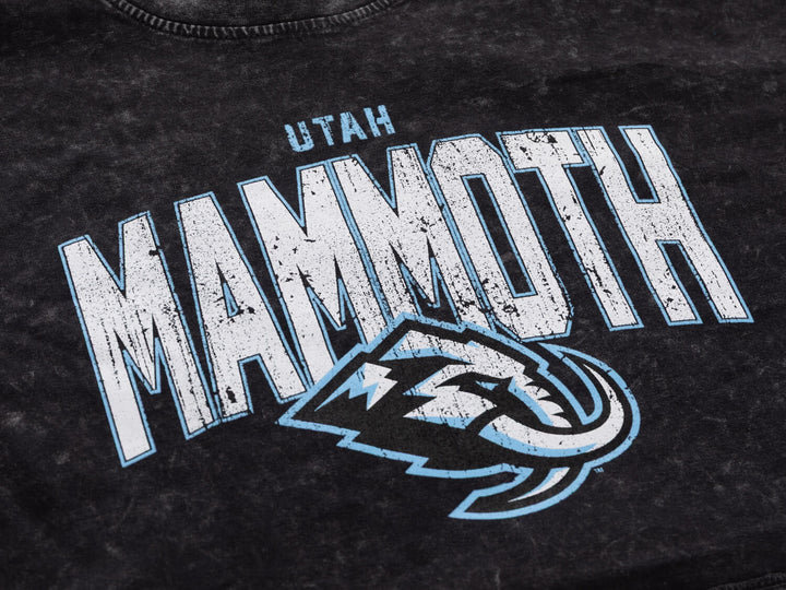 Utah Mammoth Acid Wash Crop Top