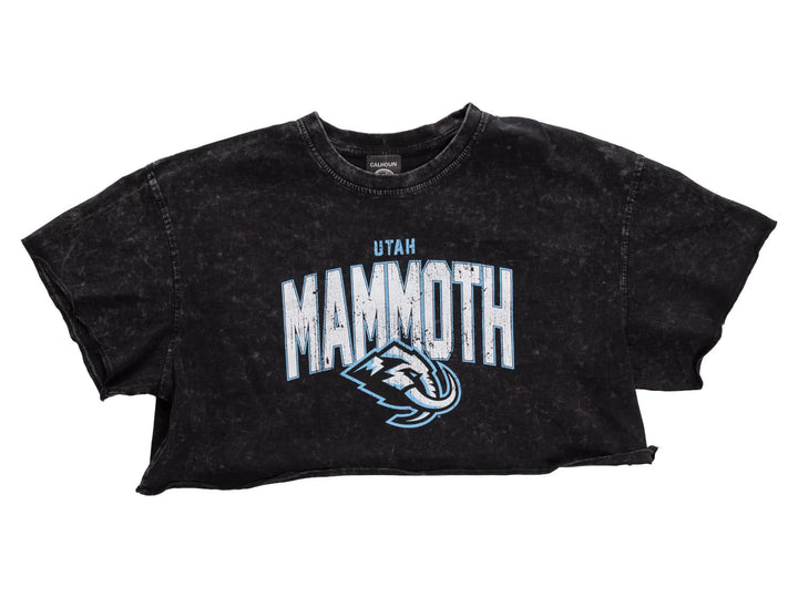 Utah Mammoth Acid Wash Crop Top