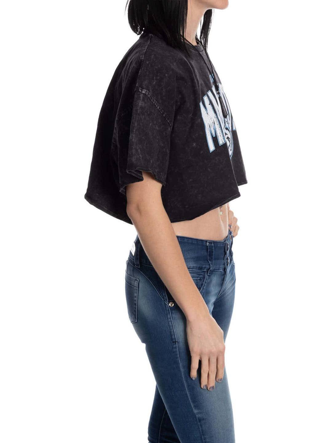 Utah Mammoth Acid Wash Crop Top