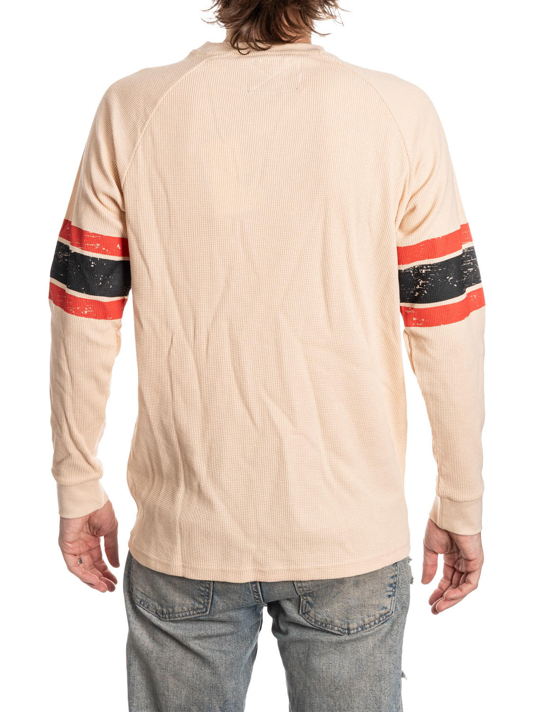 Official Licensed NHL New Jersey Devil Long Sleeve Waffle Crewneck