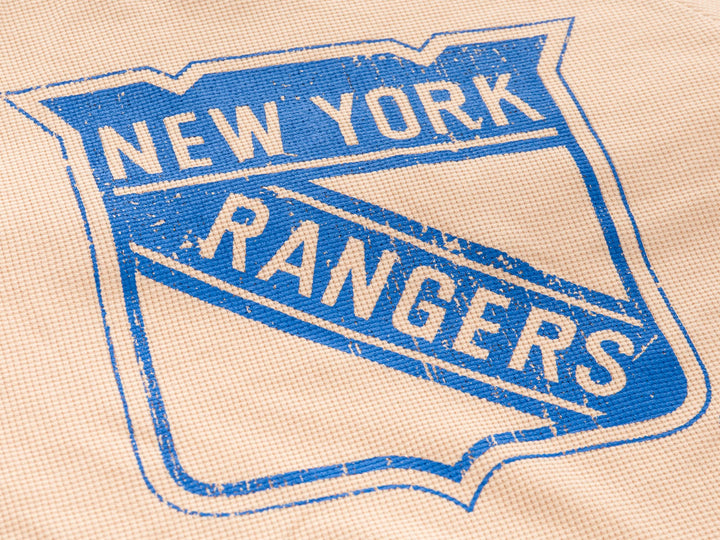 Official Licensed NHL N.Y. Rangers Long Sleeve Waffle Crewneck