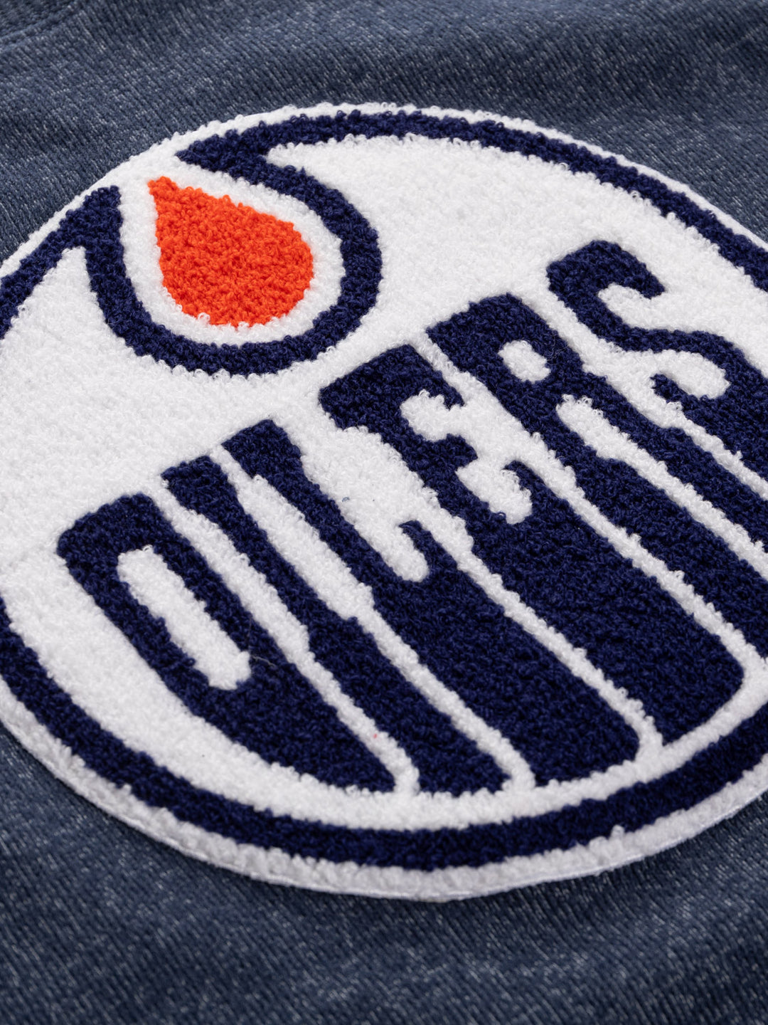 Edmonton Oilers NHL Unisex Cabin Crew Neck Sweater with chenille logo