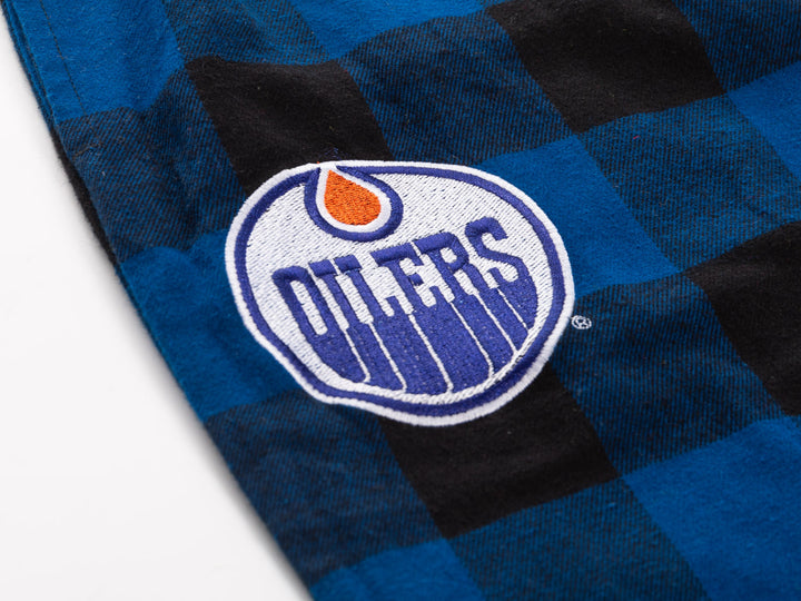 Official NHL Edmonton Oilers Buffalo Plaid Flannel PJ pants