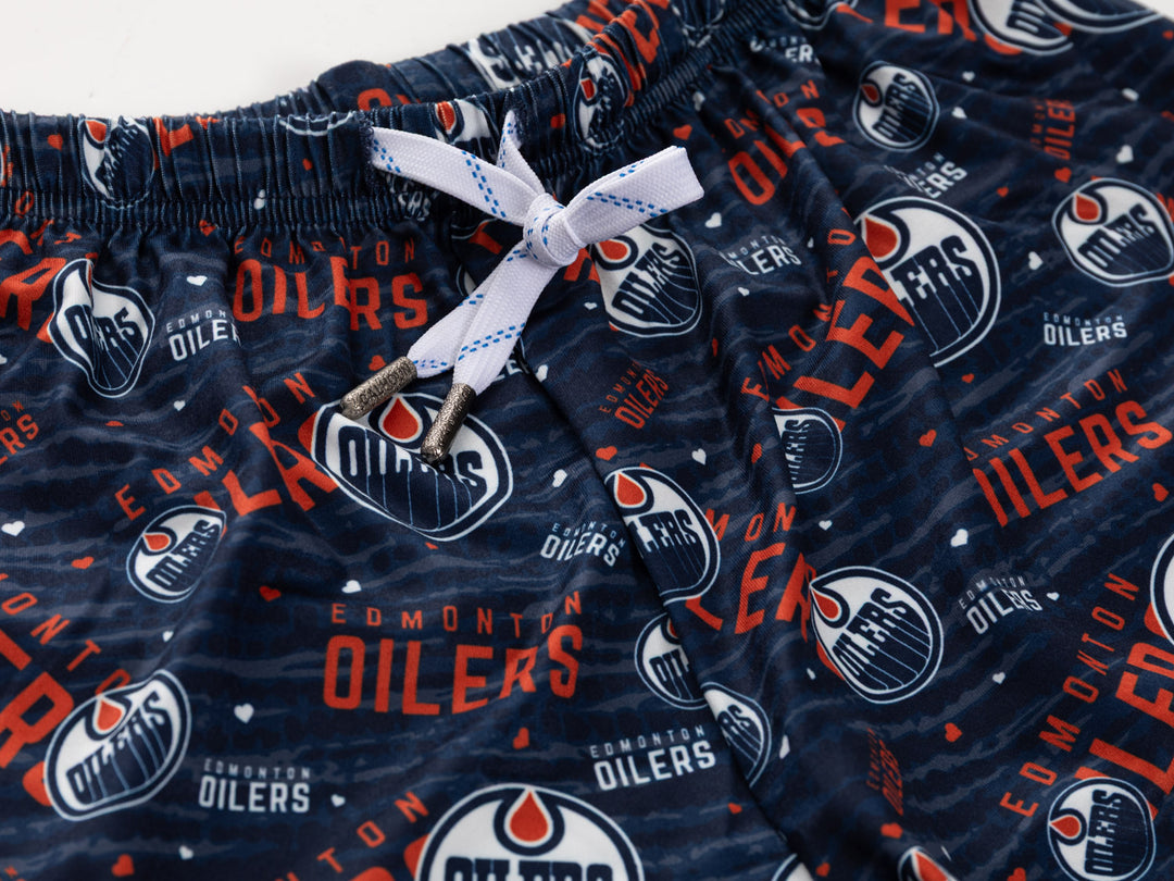 Official Licensed NHL Edmonton Oilers Ladies Lounge Shorts