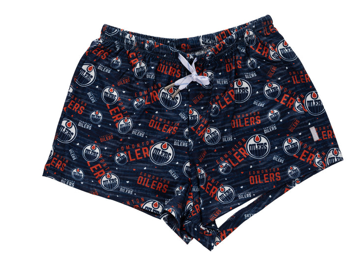 Official Licensed NHL Edmonton Oilers Ladies Lounge Shorts