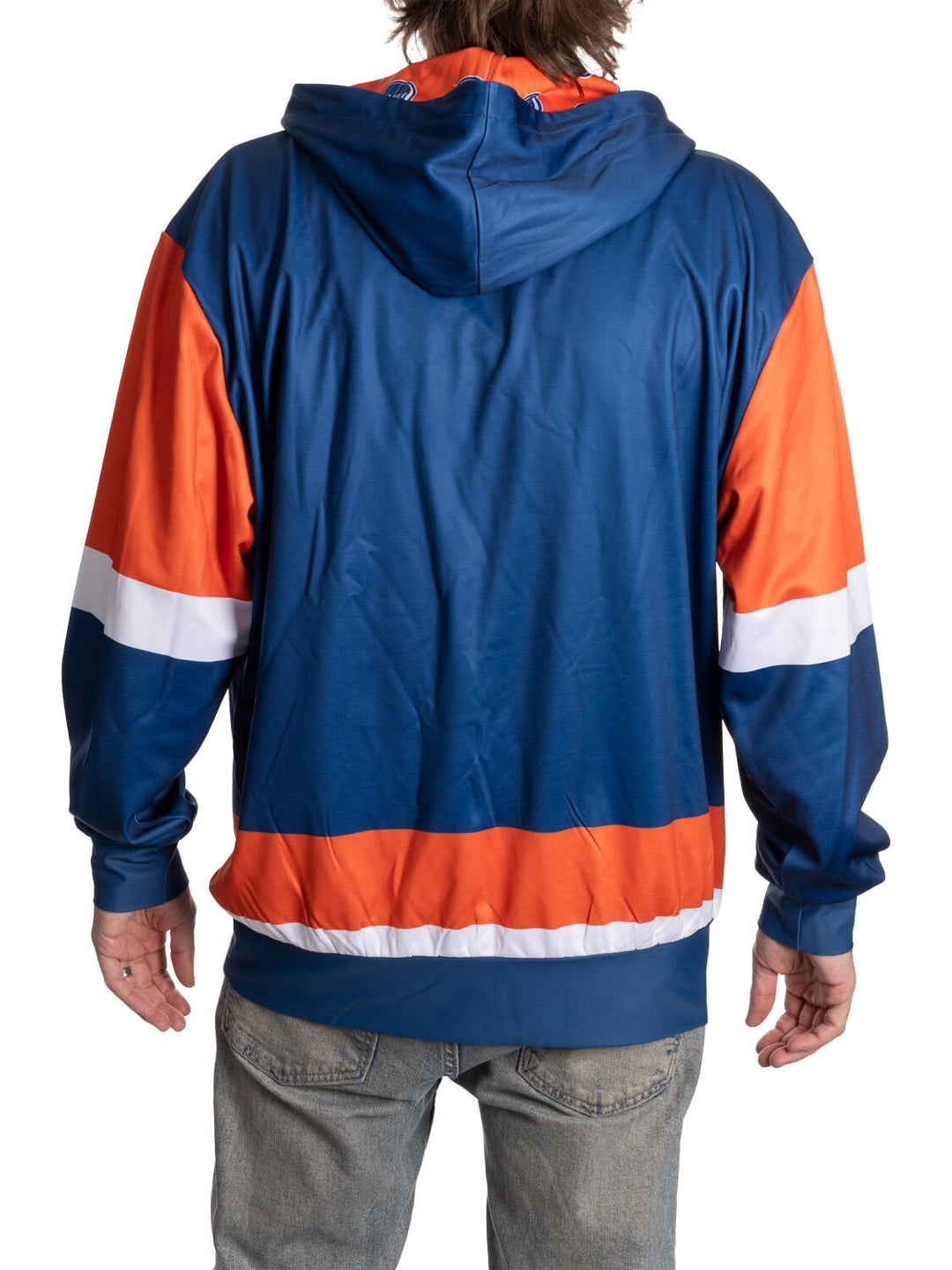 Official NHL Licensed Edmonton Oilers Hockey Lace Hoodie
