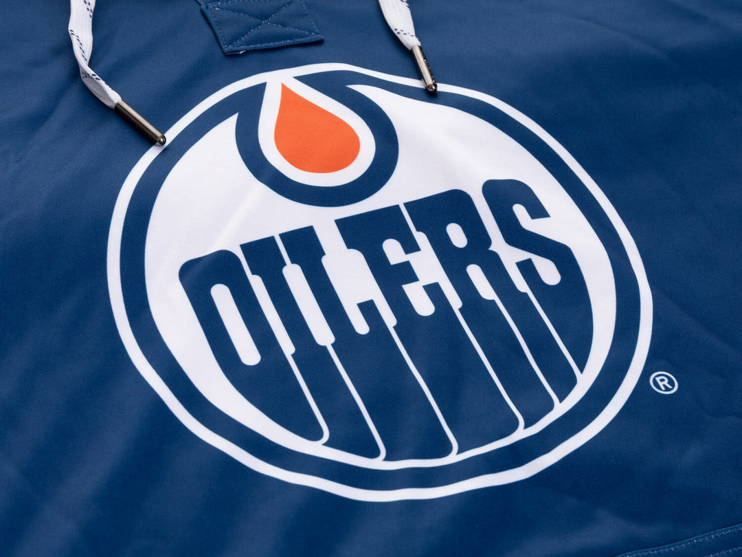 Official NHL Licensed Edmonton Oilers Hockey Lace Hoodie