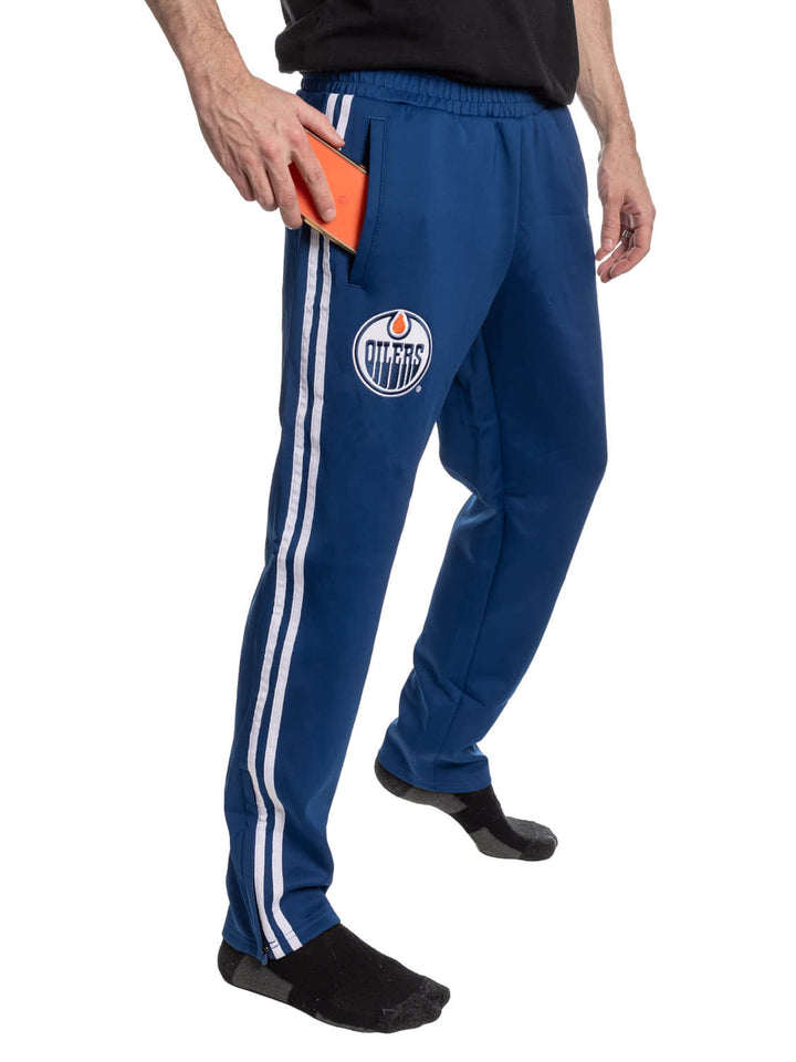 Edmonton Oilers Striped Training Pants for Men