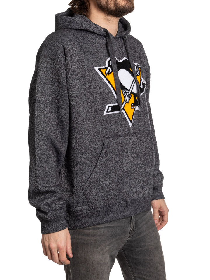 NHL Pittsburgh Penguins Unisex Nantucket Hoodie with Chenille Logo Crest