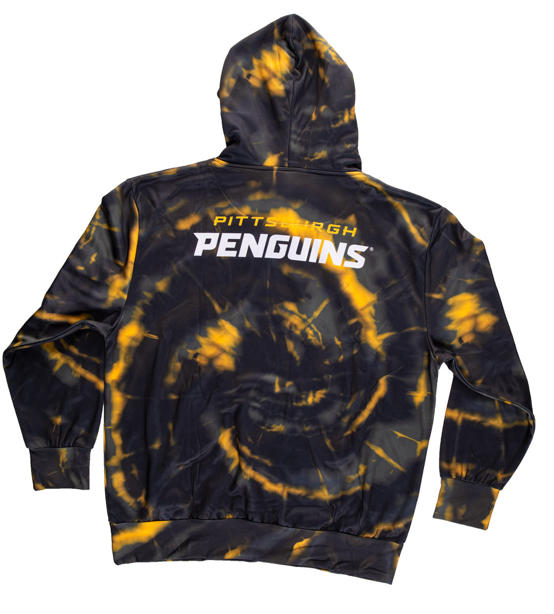 Official NHL Licensed Pittsburgh Penguins Tie Dye Sublimation Hoodie