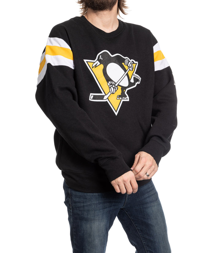 Pittsburgh Penguins Varsity Retro Style Crewneck Sweater