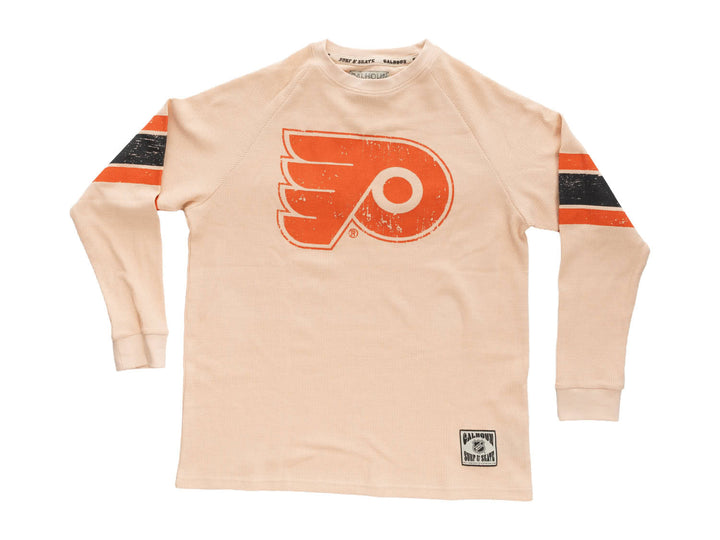 Official Licensed NHL Philadelphia Flyers Long Sleeve Waffle Crewneck