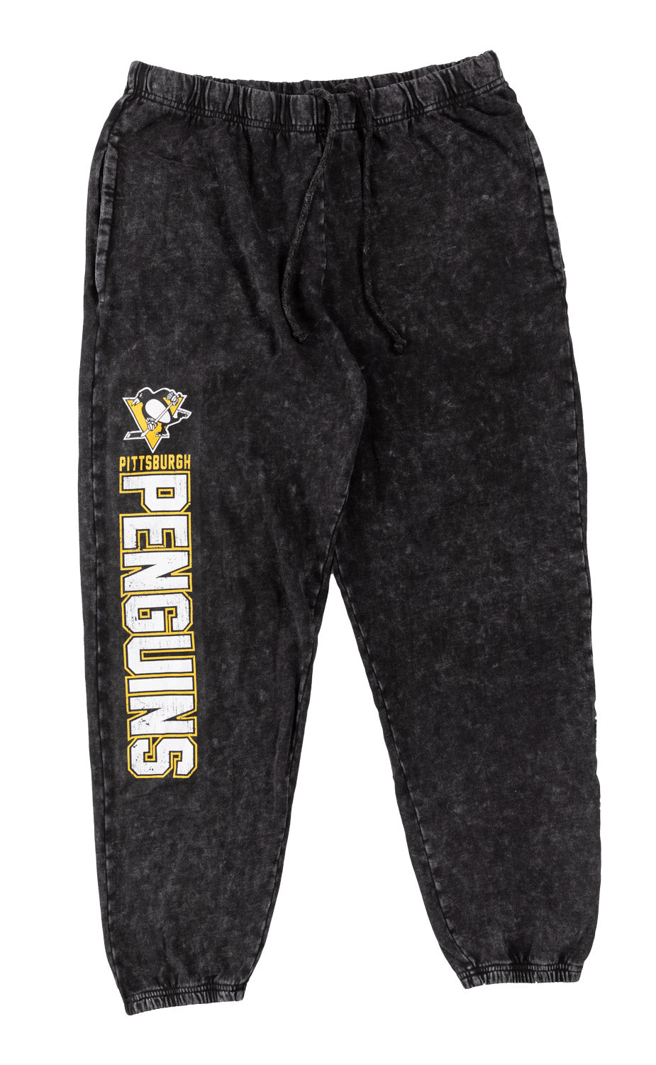 Official licensed NHL Pittsburgh Penguins Acid Wash Joggers