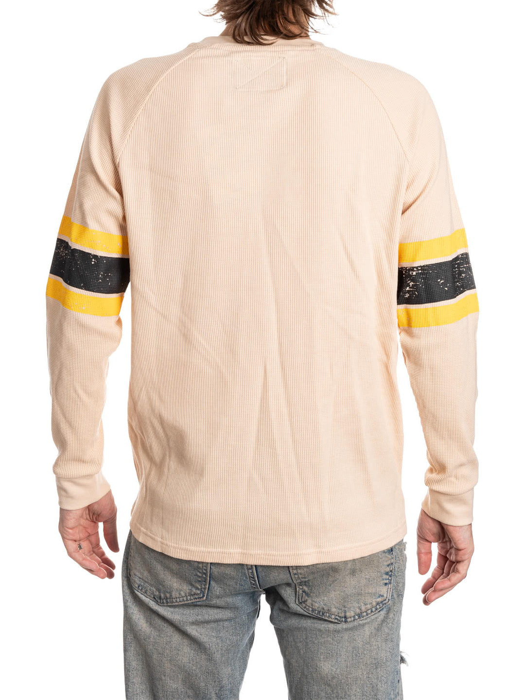 Official Licensed NHL Pittsburgh Penguins Long Sleeve Waffle Crewneck
