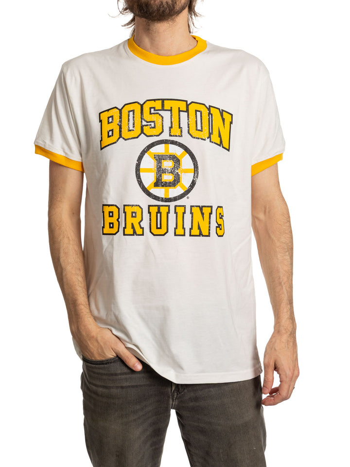 Official NHL Licensed Boston Bruins  Ringer T-shirt