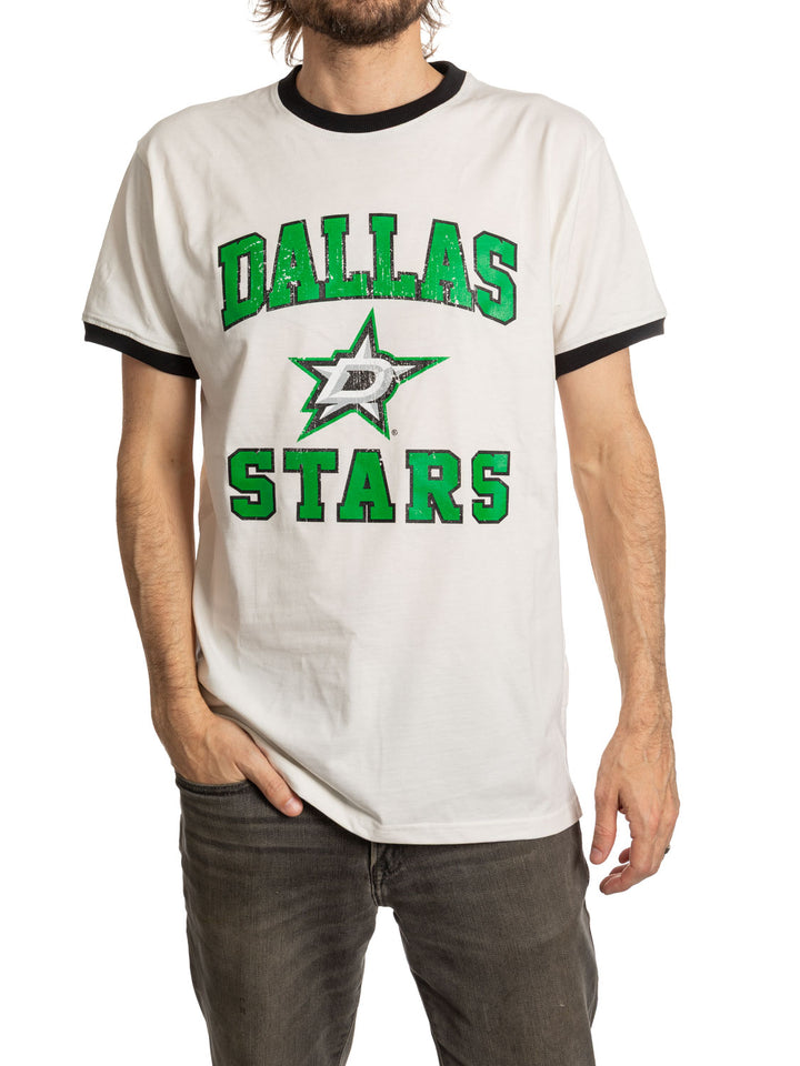 Official NHL Licensed Dallas Stars  Ringer T-shirt