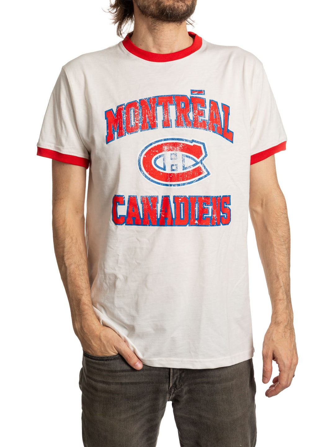Official NHL Licensed Montreal Canadiens Ringer T-shirt