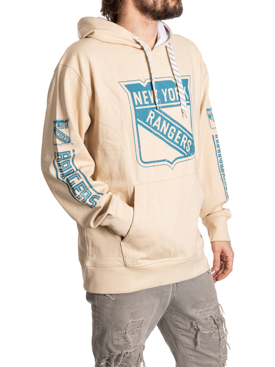 Official Licensed NHL N.Y. Rangers Vintage Vibes Hoodie