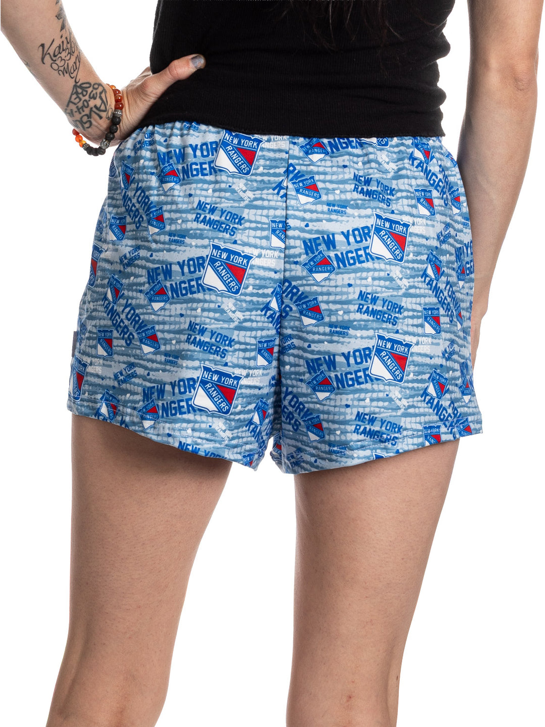 Official NHL Licensed New York Rangers Ladies Lounge Shorts