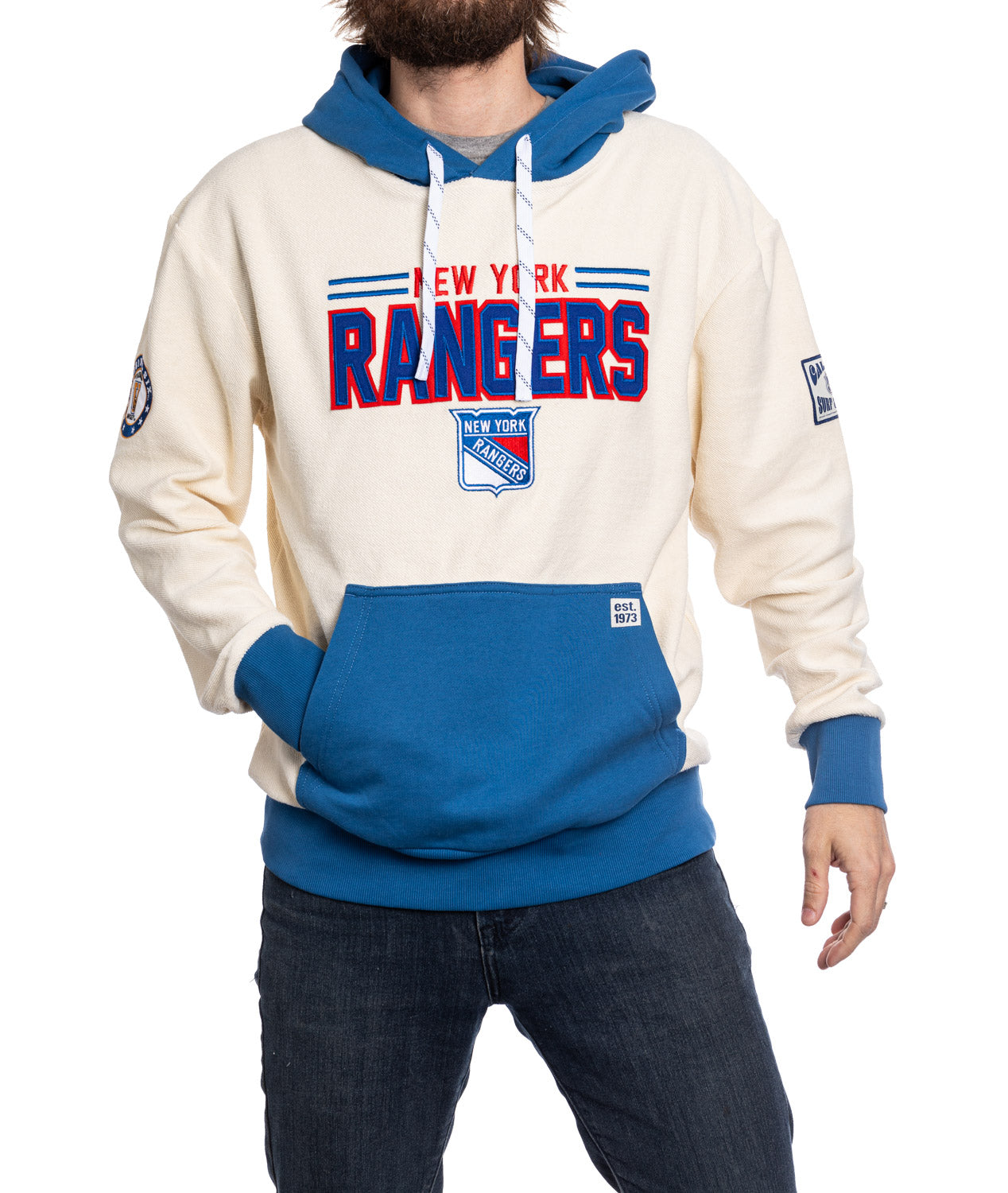 NHL Reverse Terry Retro Premium Hoodie Unisex Embroidered Logo