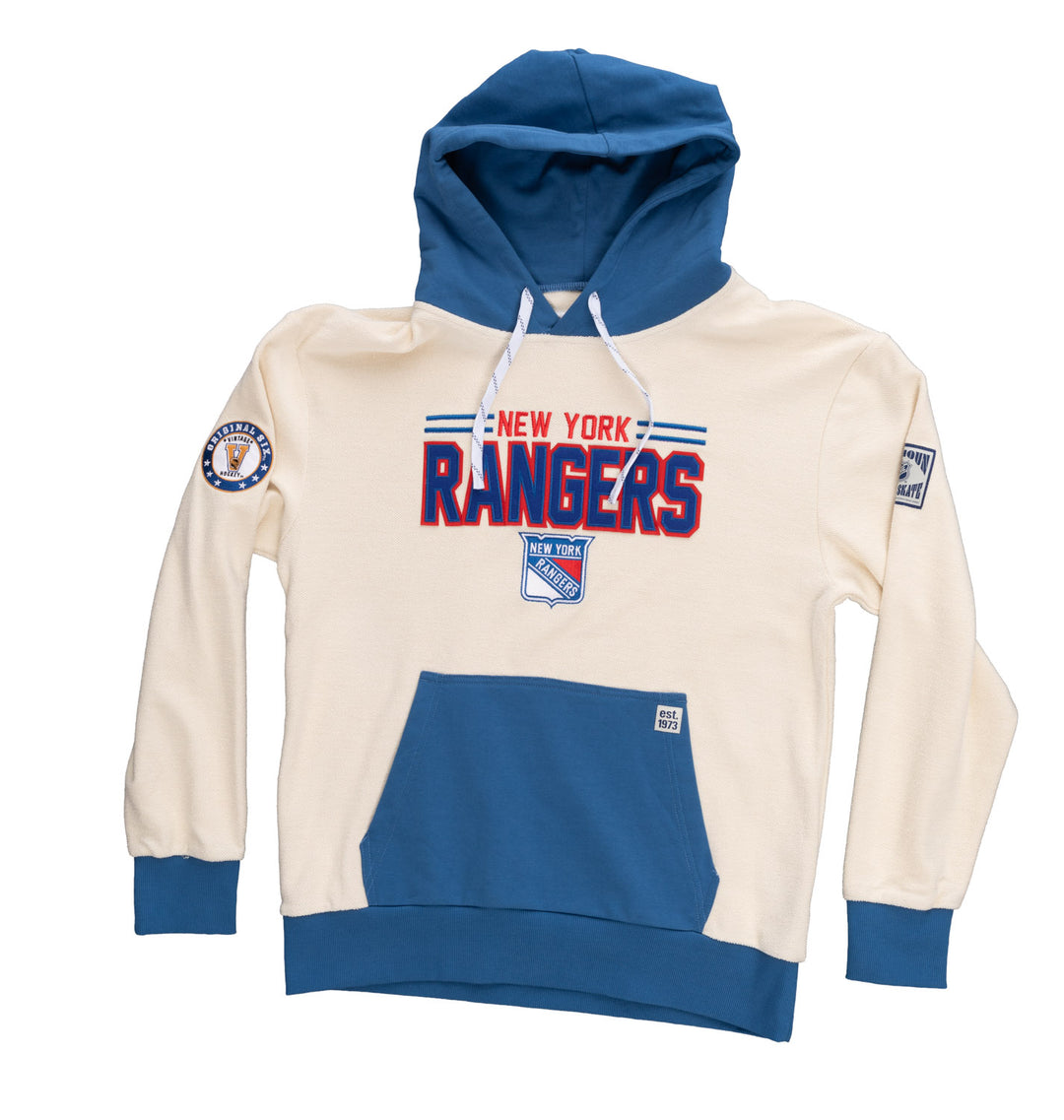 New York Rangers NHL Unisex Reverse Terry Retro Premium Hoodie