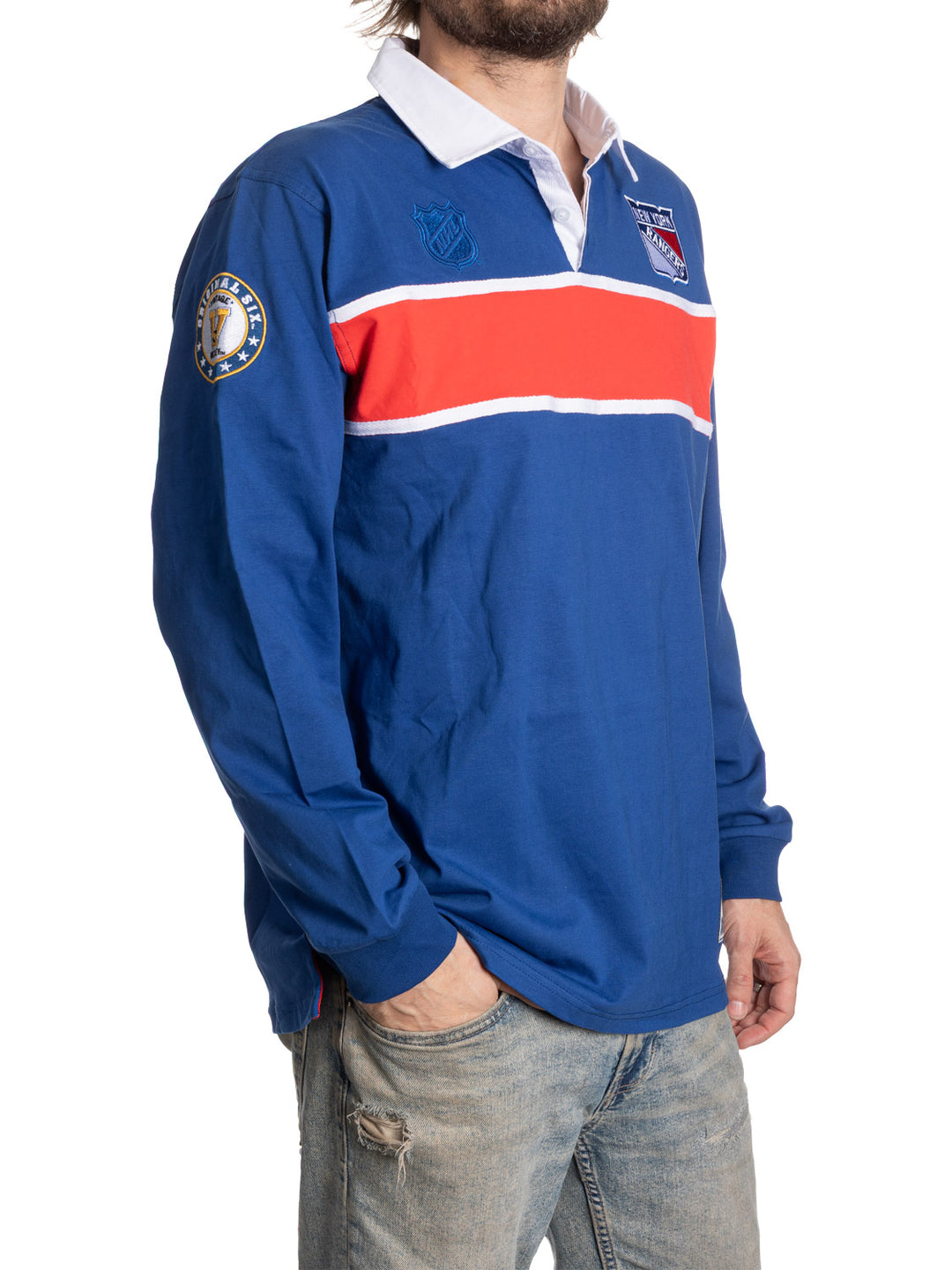 Official Licensed NHL New York Rangers Rugby Shirt-Presale