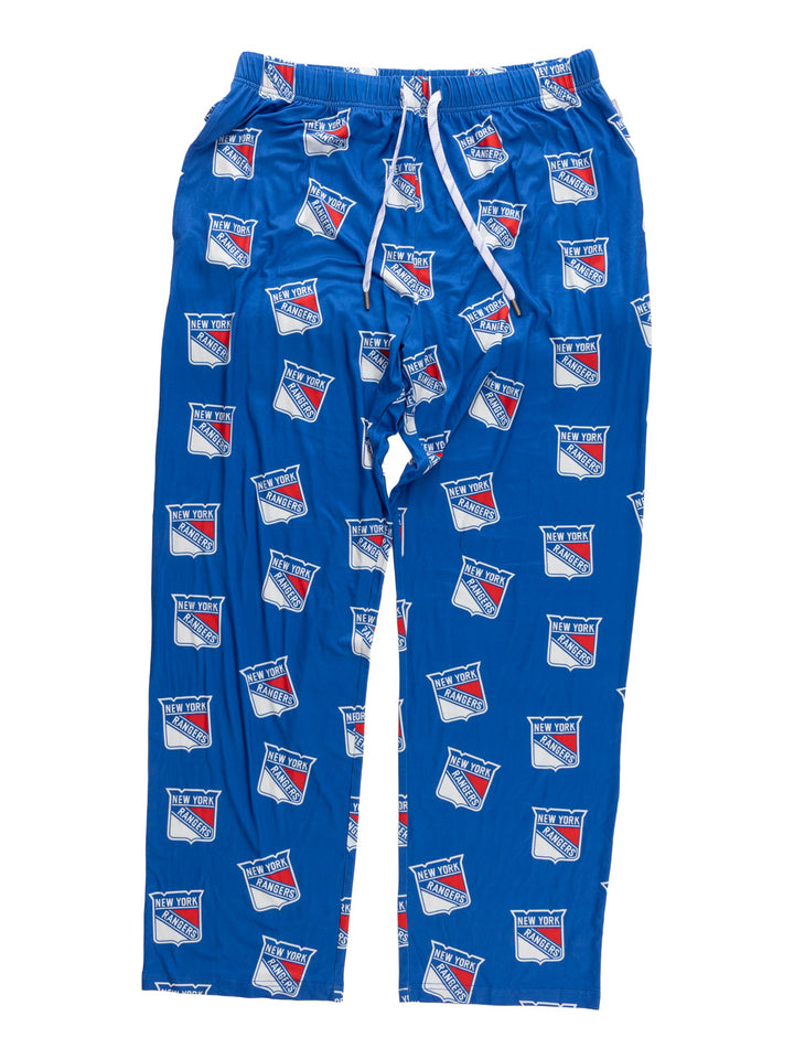 Official NHL Licensed New York Rangers Scatter Print Lounge Pants