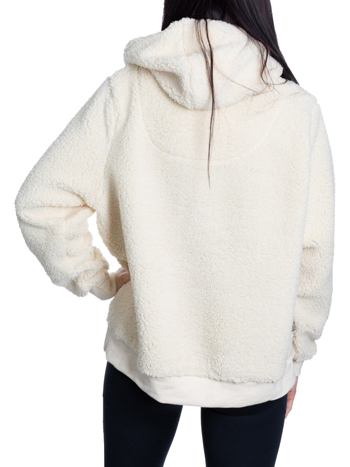 Pittsburgh Penguins Ladies Sherpa Hoodie with Premium Chenille Logo