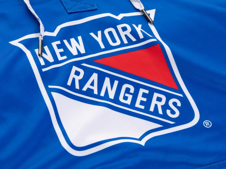 Official Licensed NHL New York Rangers Hockey Lace Hoodie
