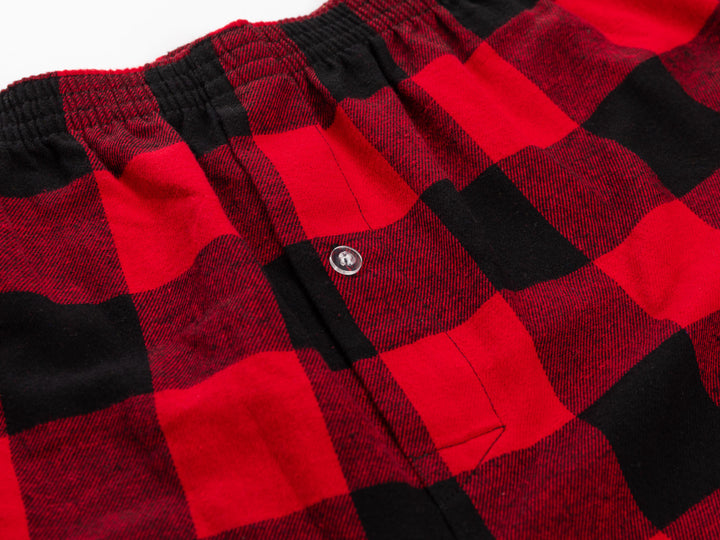 NHL Licensed Montreal Canadiens Buffalo Plaid Flannel Boxers -2pack