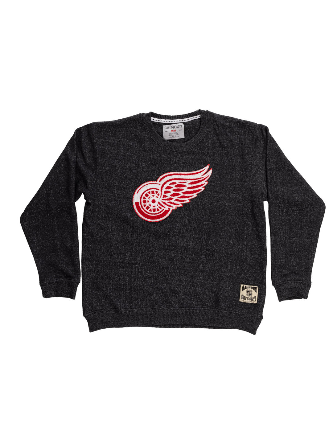 Detroit Red Wings NHL Unisex Cabin Crew Neck Sweater with Chenille logo