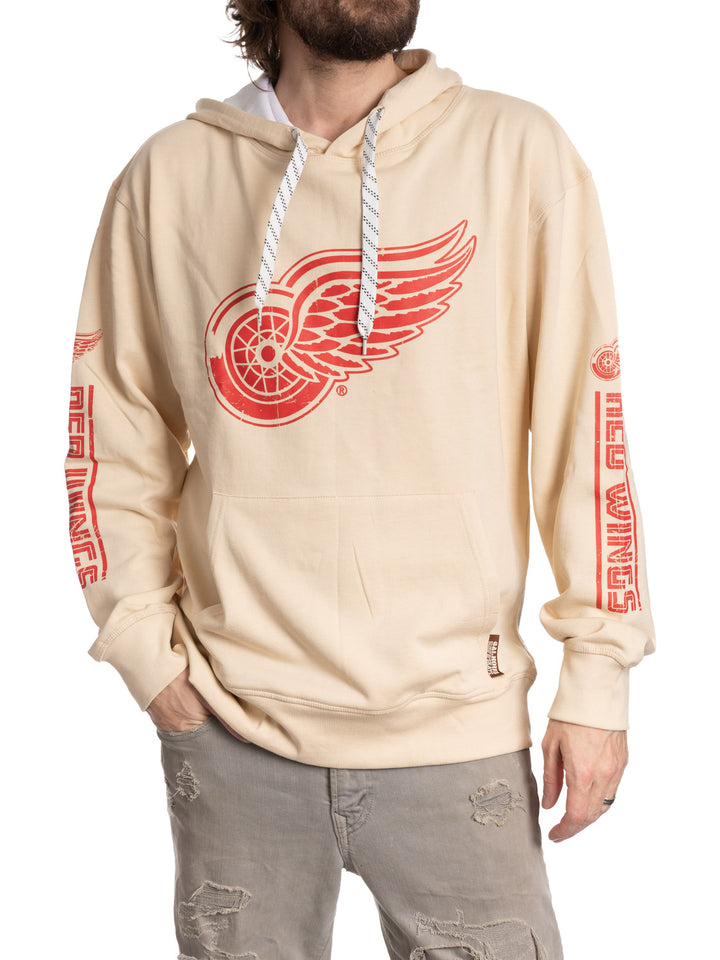 Official Licensed NHL Detroit Red Wings Vintage Vibes Hoodie