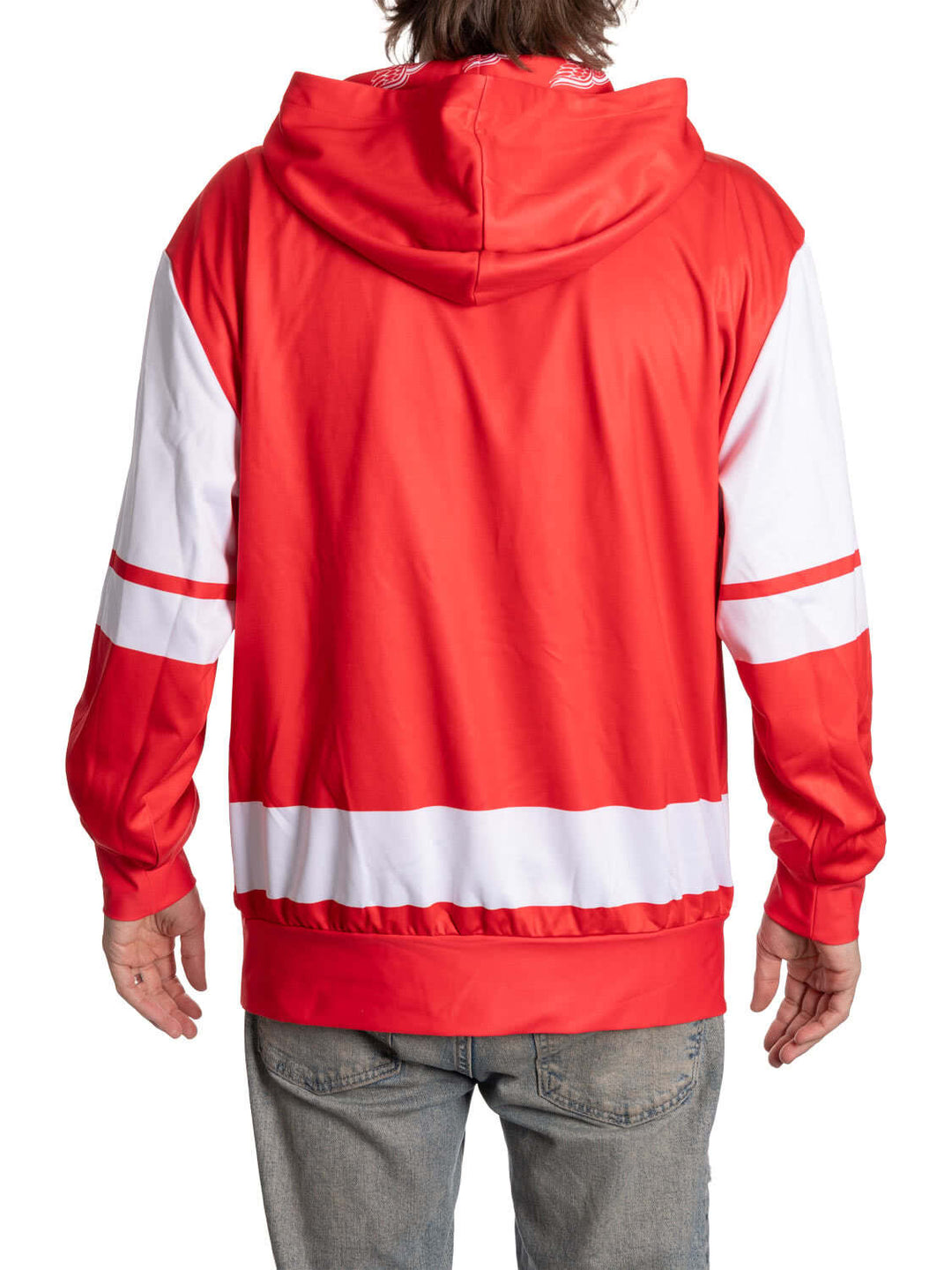 Official NHL Licensed Detroit Red Wings Hockey Lace Hoodie