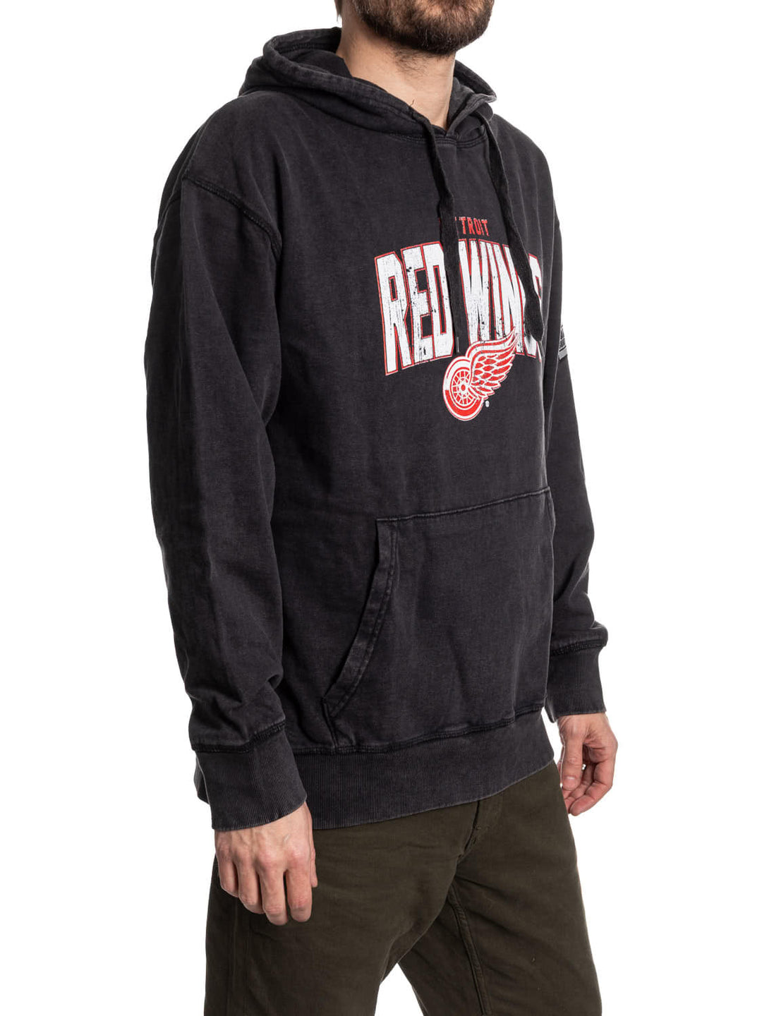 Official NHL licensed Detroit Red Wings Unisex Acid Wash Hoodie