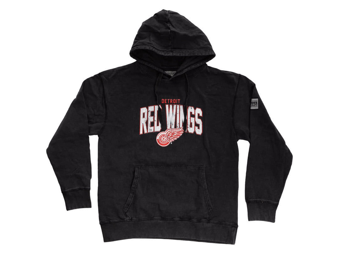 Official NHL licensed Detroit Red Wings Unisex Acid Wash Hoodie