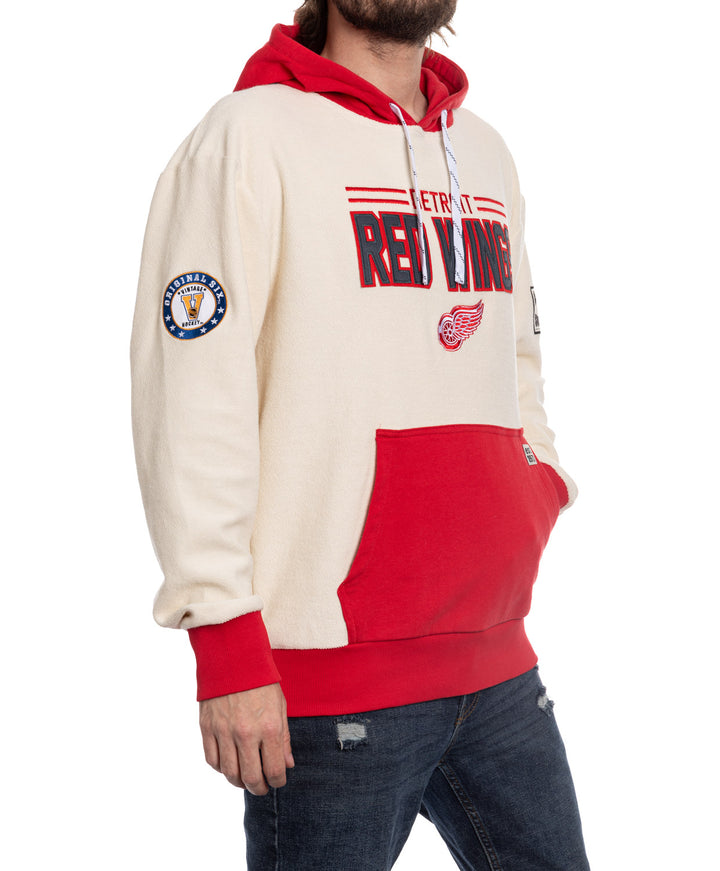 Detroit Red Wings NHL Unisex Reverse Terry Retro Premium Hoodie
