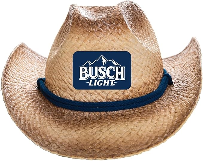 Busch Light Navy Mountain Scenic Patch Cowboy hat