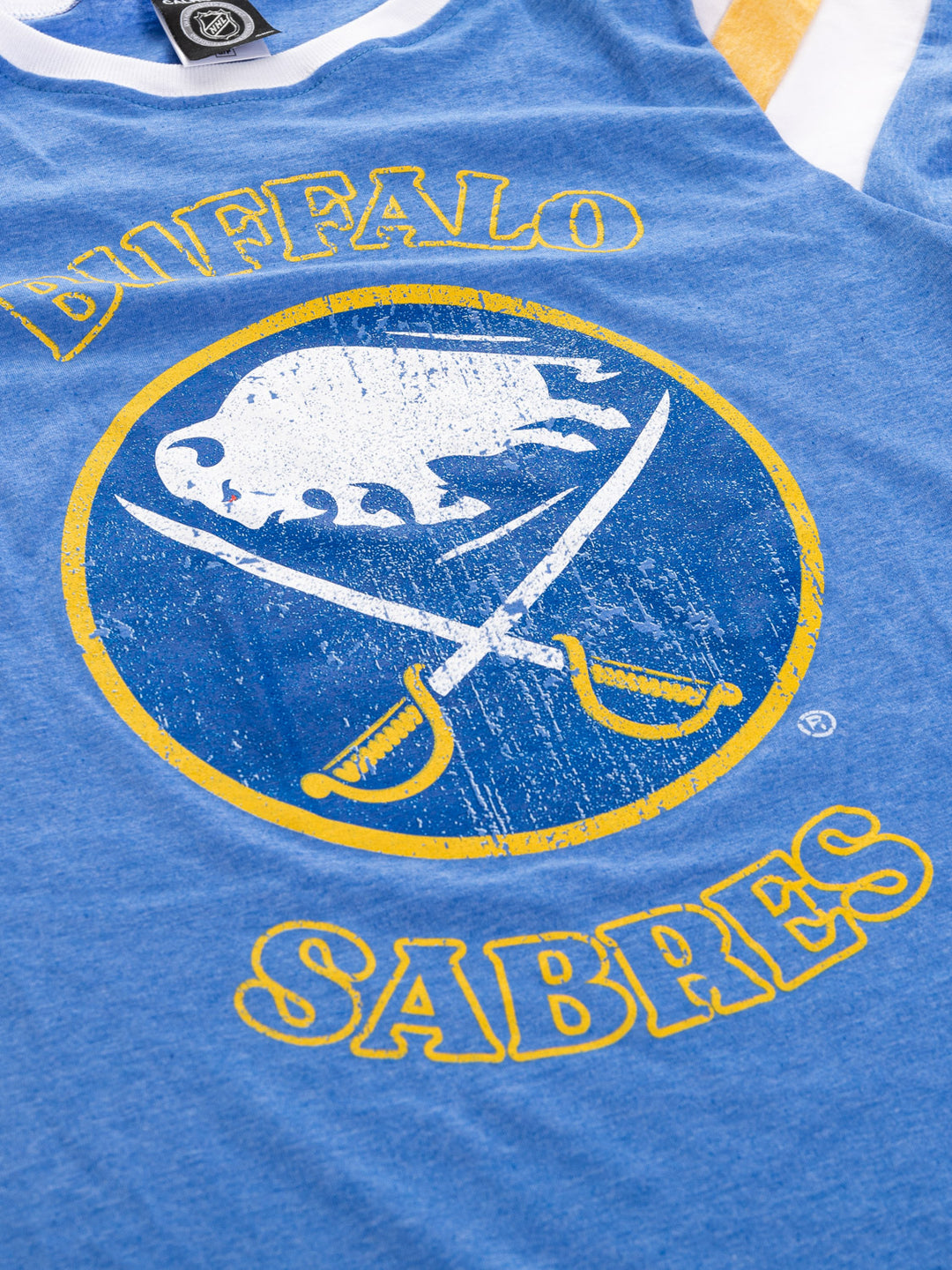 Buffalo Sabres Ladies Loose Fit Varsity Style Retro Lounge T-Shirt