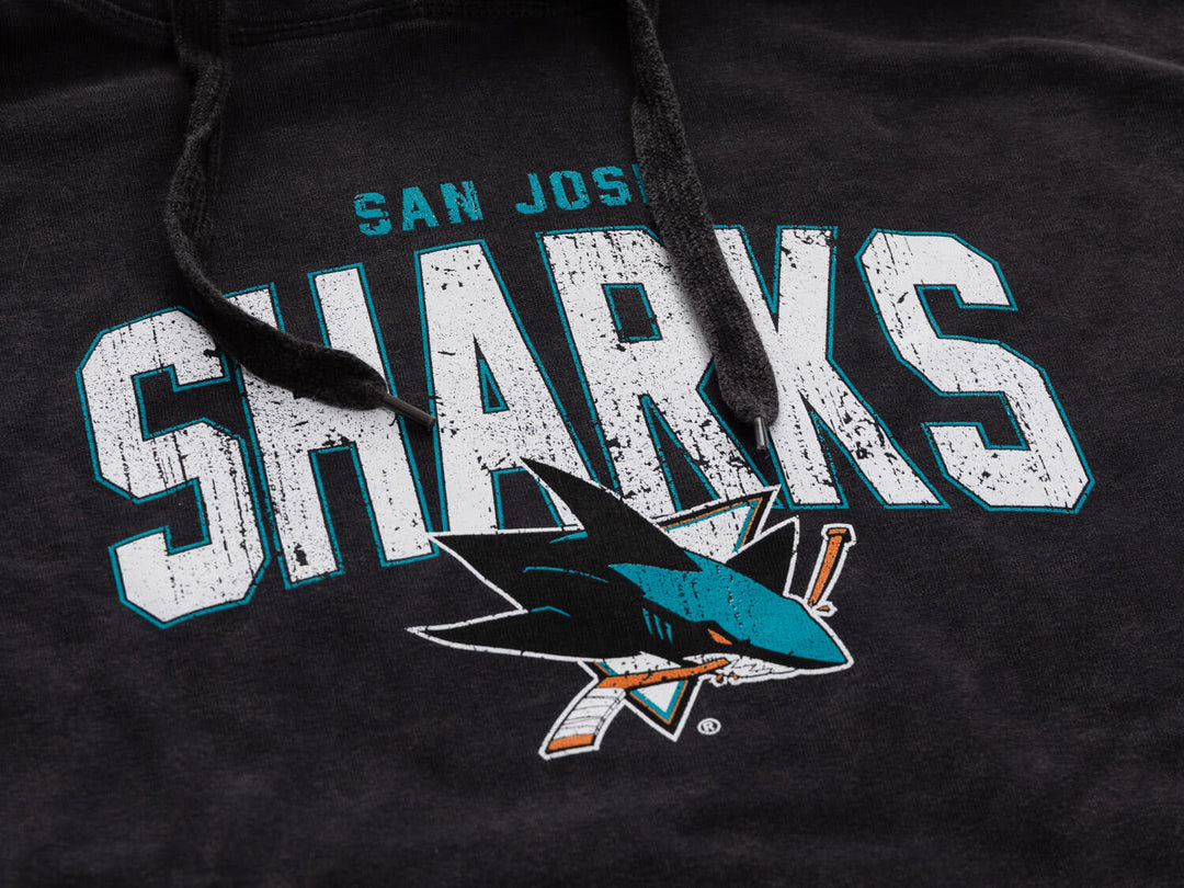 Official NHL licensed San Jose Sharks Unisex Acid Wash Hoodie