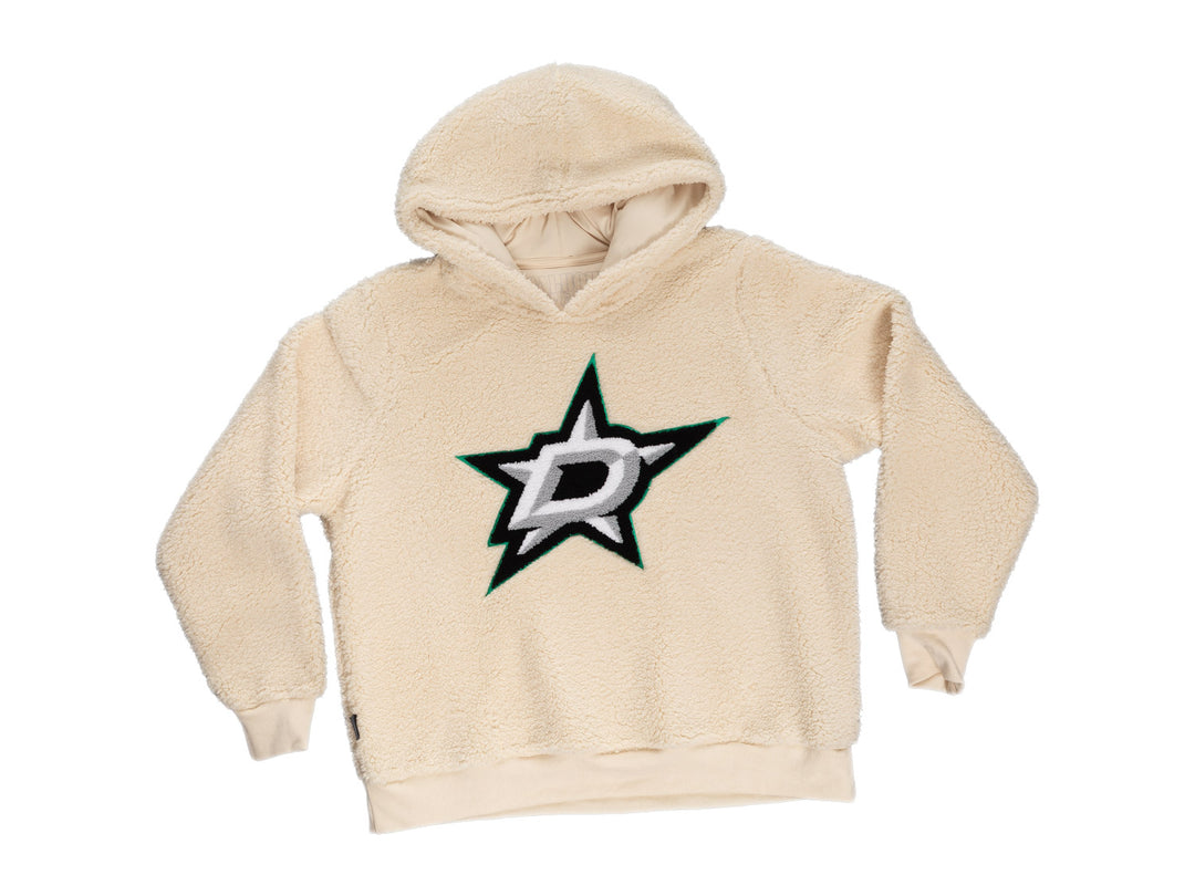 Dallas Stars Ladies Sherpa Hoodie with Premium Chenille Logo