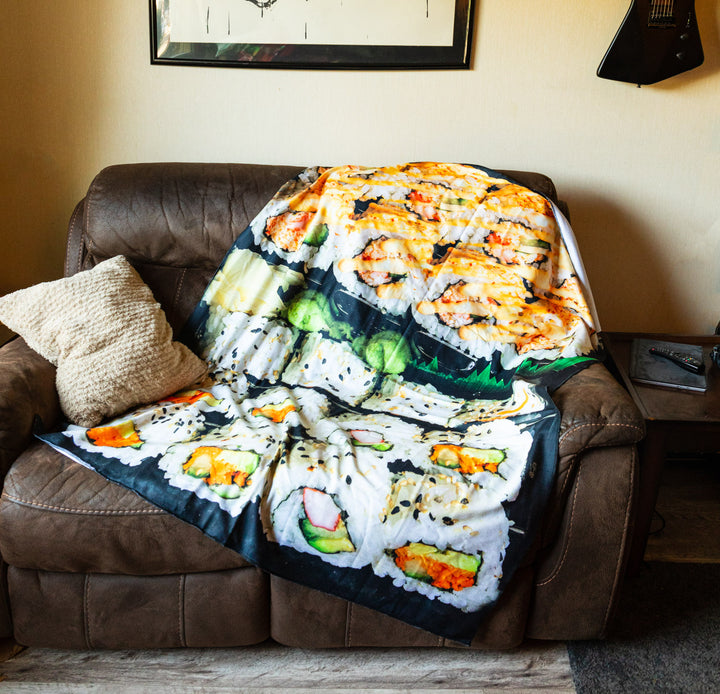 Realistic Sushi Throw - Novelty Blanket