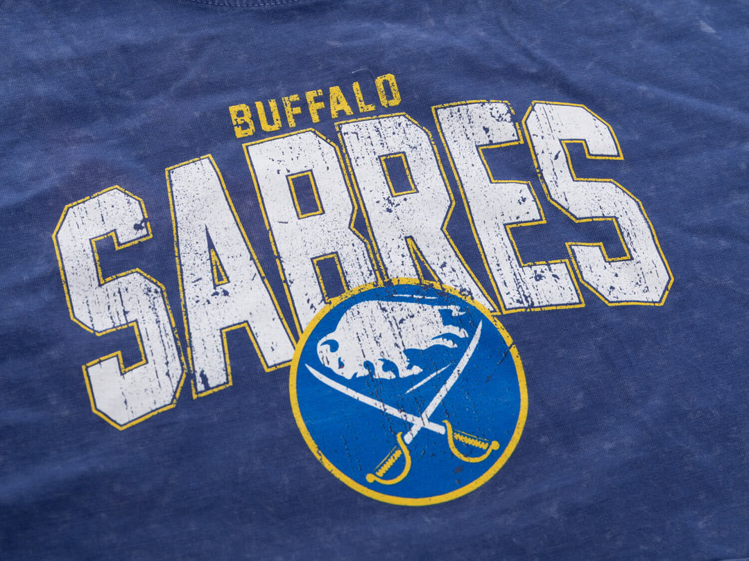 Buffalo Sabres Acid Wash Crop Top