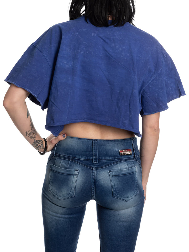 Nashville Predators Acid Wash Crop Top