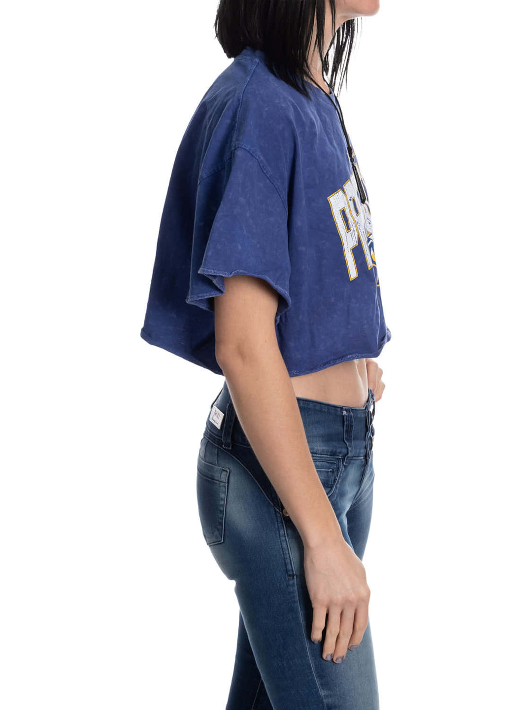 Nashville Predators Acid Wash Crop Top