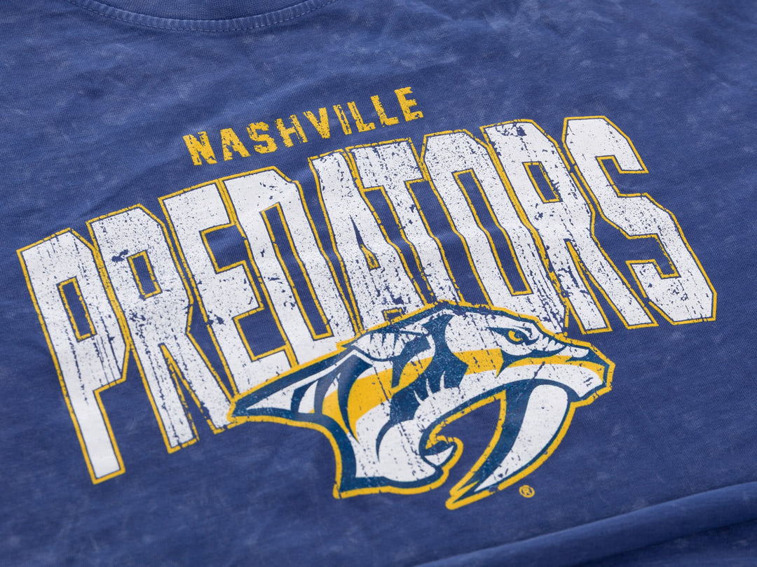 Nashville Predators Acid Wash Crop Top