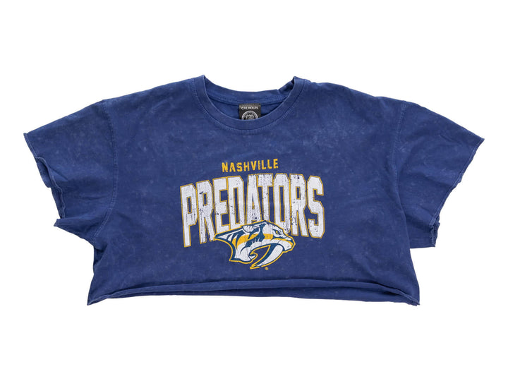 Nashville Predators Acid Wash Crop Top